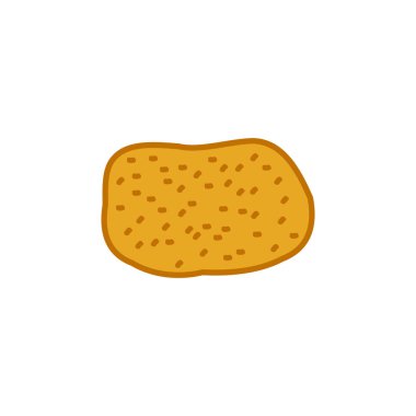 Patates simgesi vektör sembolü izole edilmiş beyaz arkaplan