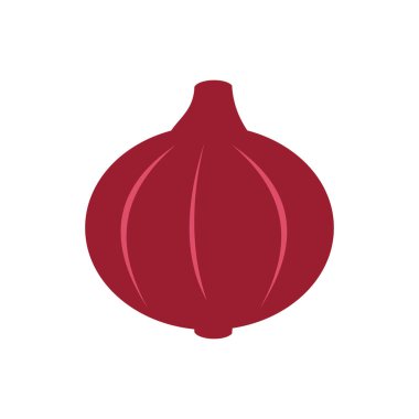 shallot simgesi vektör illüstrasyonu beyaz arkaplan