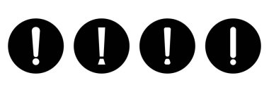 Ünlem Simgesi. Uyarı işareti simgesi, ünlem vektörü çizimleri