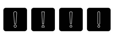 Ünlem Simgesi. Uyarı işareti simgesi, ünlem vektörü çizimleri