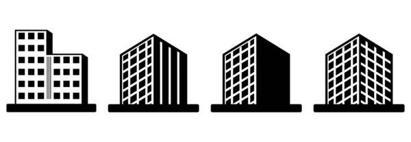 building icon, building vector sign symbol