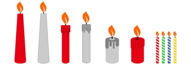 Mum simgesi, mum vektör işareti sembolü