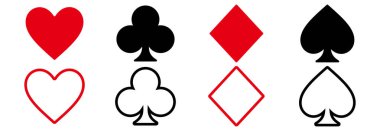 Kart simgesi oynanıyor, kart vektörü sembolü çizimleri oynanıyor