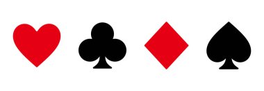 Kart simgesi oynanıyor, kart vektörü sembolü çizimleri oynanıyor