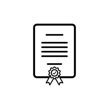 Sertifika simgesi vektörü, başarı, sertifika ödülü vektör çizimleri