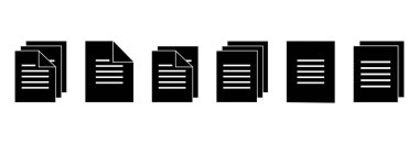 belge simgesi, kağıt simgesi vektör çizimleri