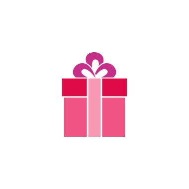 Kurdele simgesi vektör sembollü hediye kutusu