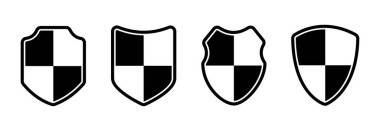 Kalkan simgesi ayarlandı, kalkan vektörü ayarlandı