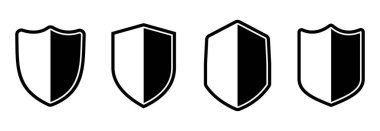 Kalkan simgesi ayarlandı, kalkan vektörü ayarlandı