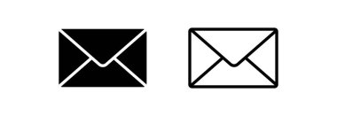 e- posta ileti simgesi, zarf simgesi, vektör sembolleri