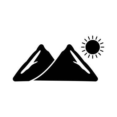 dağ simgesi seti, dağ vektör kümesi işareti simgesi