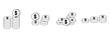 Para para ikonu, para para vektörü, para para para sembolü