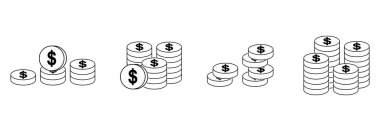 Para para ikonu, para para vektörü, para para para sembolü