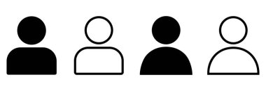 profil simgesi, kullanıcı simgesi, insan simgesi vektör sembolü