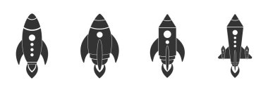 roket simgesi seti, roket vektör gösterimleri