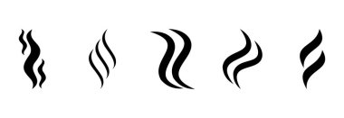 aroma simgesi seti, aroma vektör kümesi işareti simgesi