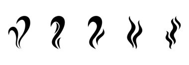 aroma simgesi seti, aroma vektör kümesi işareti simgesi