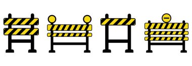 roadblock icon, roadblock vector, roadblock symbol clipart