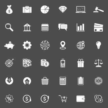 iş ve finans simgesi belirleme vektör sembolü