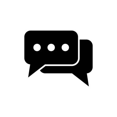 Sohbet simgesi vektör işareti simgesi