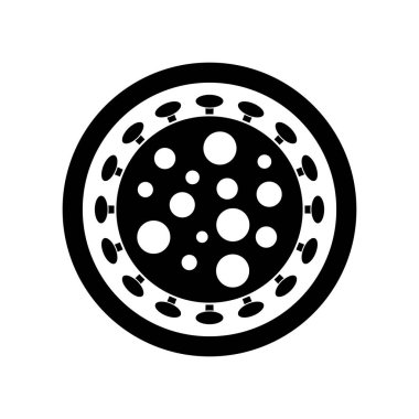 Coronavirus simgesi vektör işareti simgesi