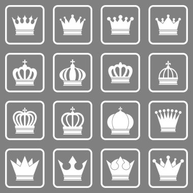 taç simgesi vektör işareti simgesi