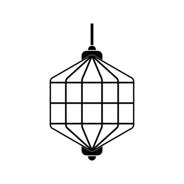 Çince fener simgesi vektör işaretini belirle