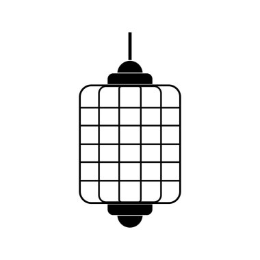 Çince fener simgesi vektör işaretini belirle