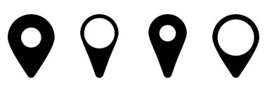 Simge belirleme vektör işareti sembolünü haritalar