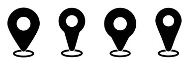 Simge belirleme vektör işareti sembolünü haritalar