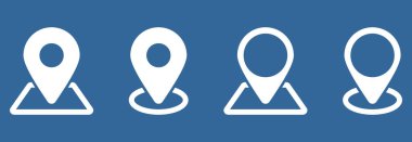 Simge belirleme vektör işareti sembolünü haritalar