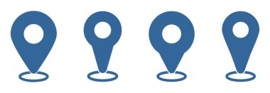 Simge belirleme vektör işareti sembolünü haritalar