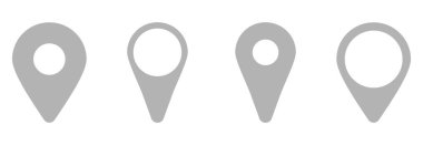 Simge belirleme vektör işareti sembolünü haritalar