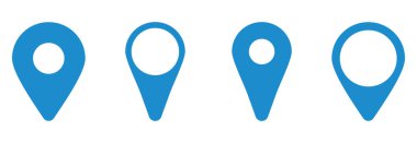 Simge belirleme vektör işareti sembolünü haritalar