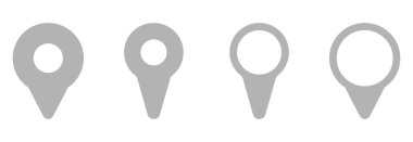 Simge belirleme vektör işareti sembolünü haritalar