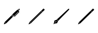 kalem simgesi vektör simgesi belirlendi