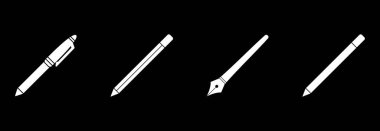 kalem simgesi vektör simgesi belirlendi