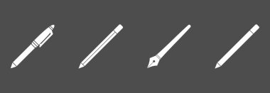 kalem simgesi vektör simgesi belirlendi