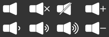 Hoparlör simgesi vektör işareti belirle