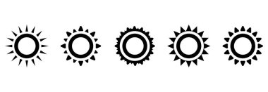 Güneş ikonu, güneş vektörü, güneş çizimleri