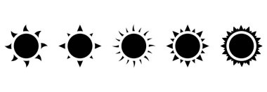 Güneş ikonu, güneş vektörü, güneş çizimleri