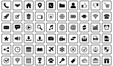 Web sitesi simgesi bizimle bağlantı kurmak için vektör işareti belirle