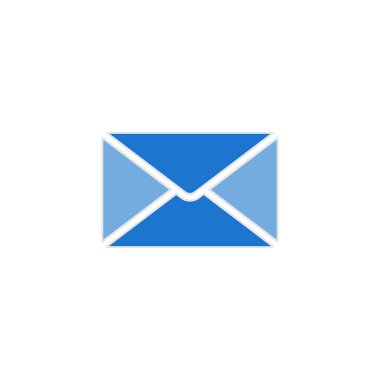 posta iletisi simgesi vektör sembolü izole edilmiş beyaz arkaplan