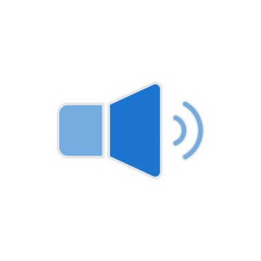 hoparlör simgesi izole edilmiş beyaz arkaplan