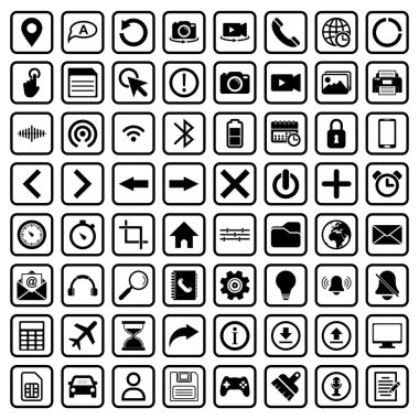 Web sitesi simgesi vektör sembolü izole edilmiş beyaz arkaplan