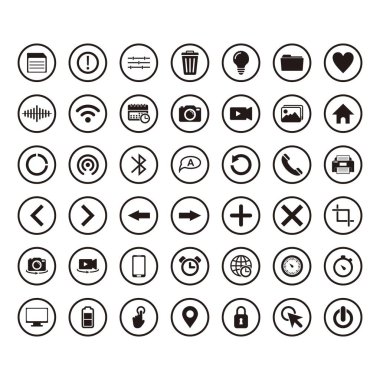 Web sitesi simgesi vektör sembolü izole edilmiş beyaz arkaplan