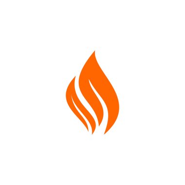 fire flame icon vector symbol isolated illustrations white background