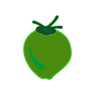 coconut icon vector symbol isolated illustrations white background