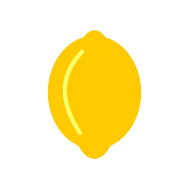 Lemon fruit icon vector symbol isolated illustrations white background