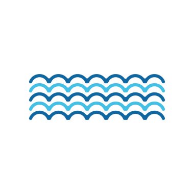 water icon, water wave icon vector symbol isolated illustrations white background